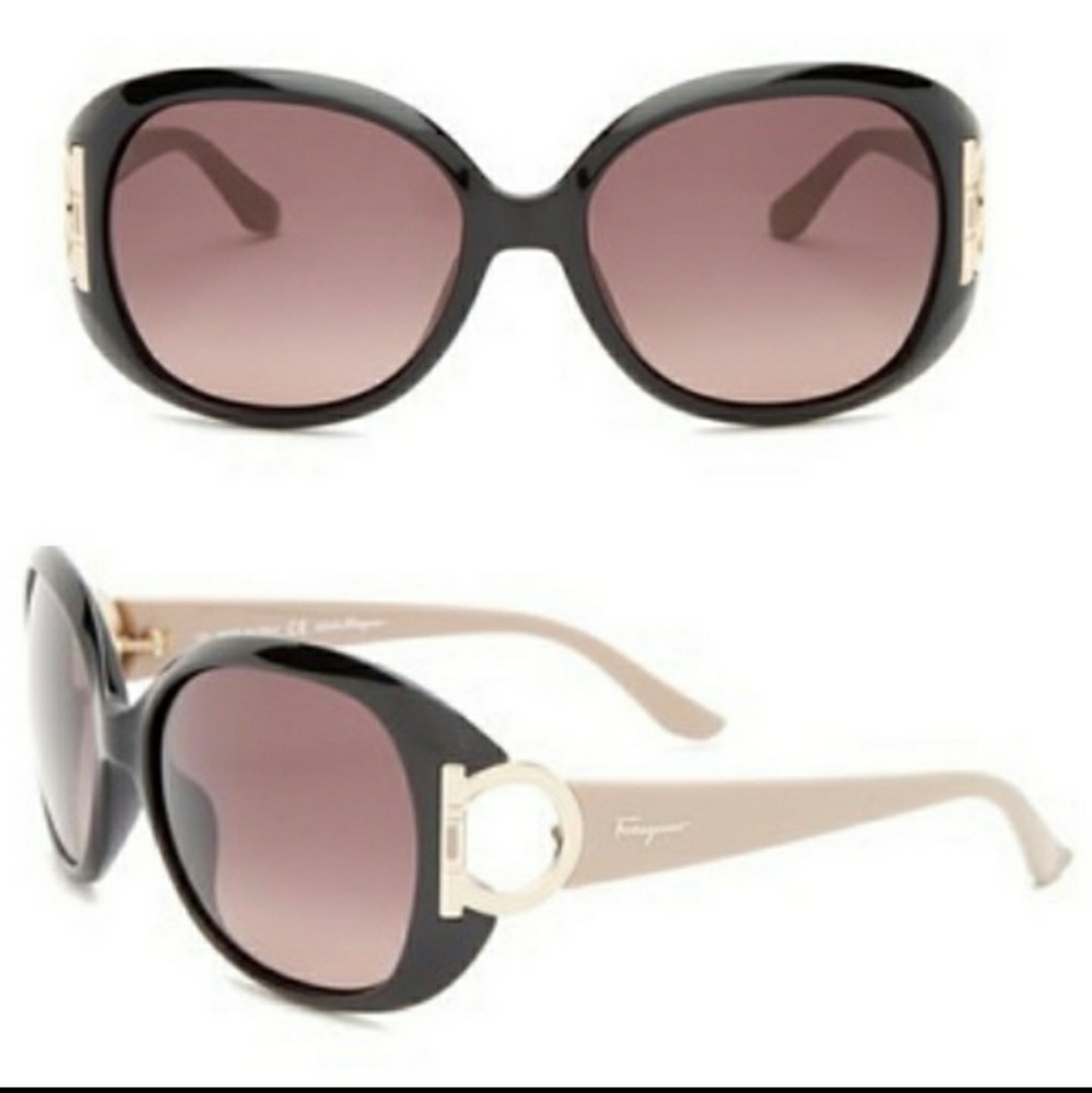 SALVATORE FERRAGAMO 57mm Oversized Sunglasses - Picture 1 of 11